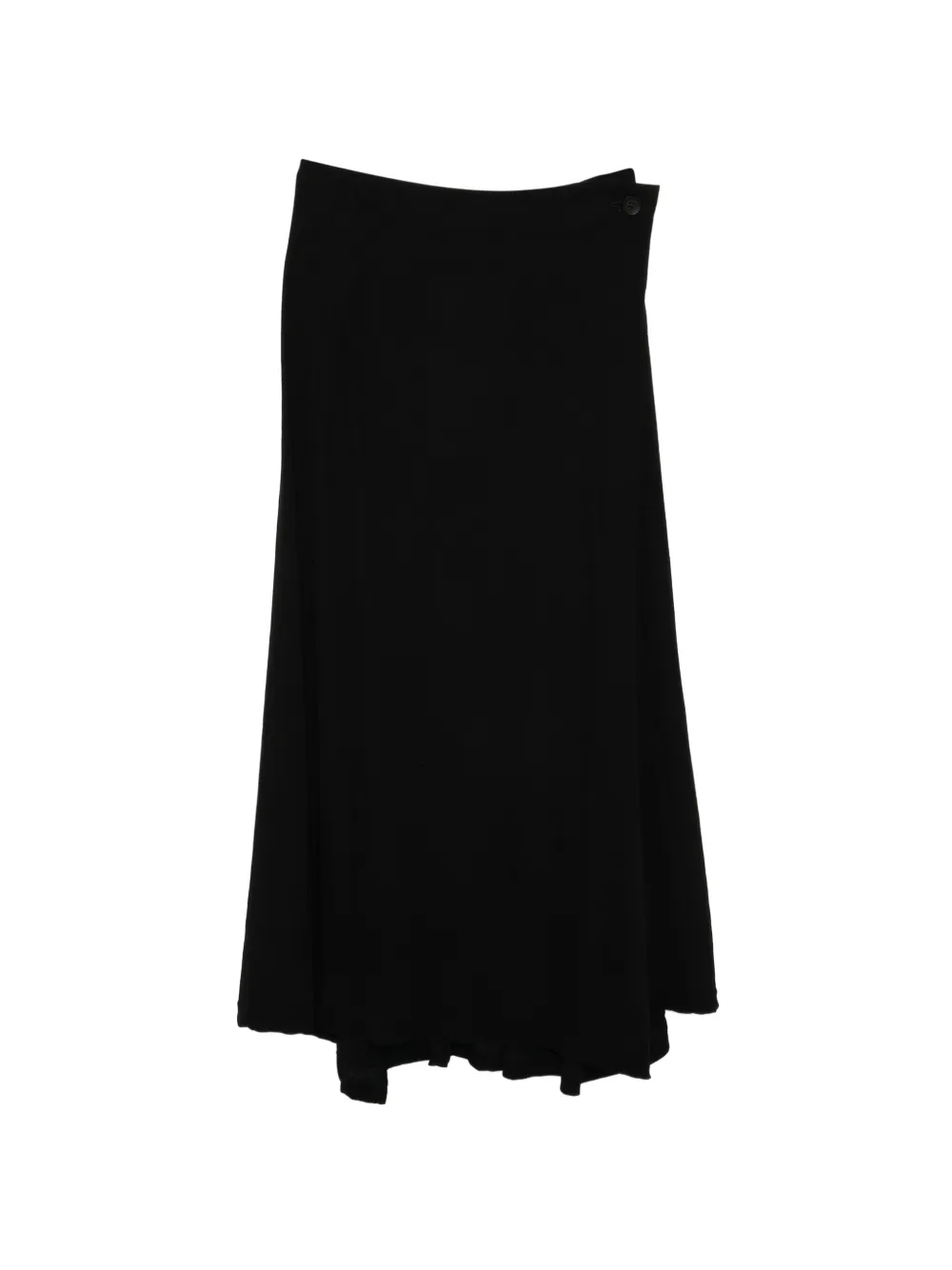 Yohji Yamamoto cotton maxi skirt - Black