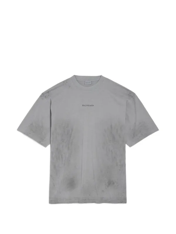 Balenciaga ダメージ Tシャツ | グレー | FARFETCH JP