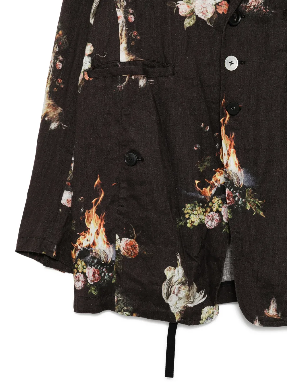 Undercover Blazer met print Bruin