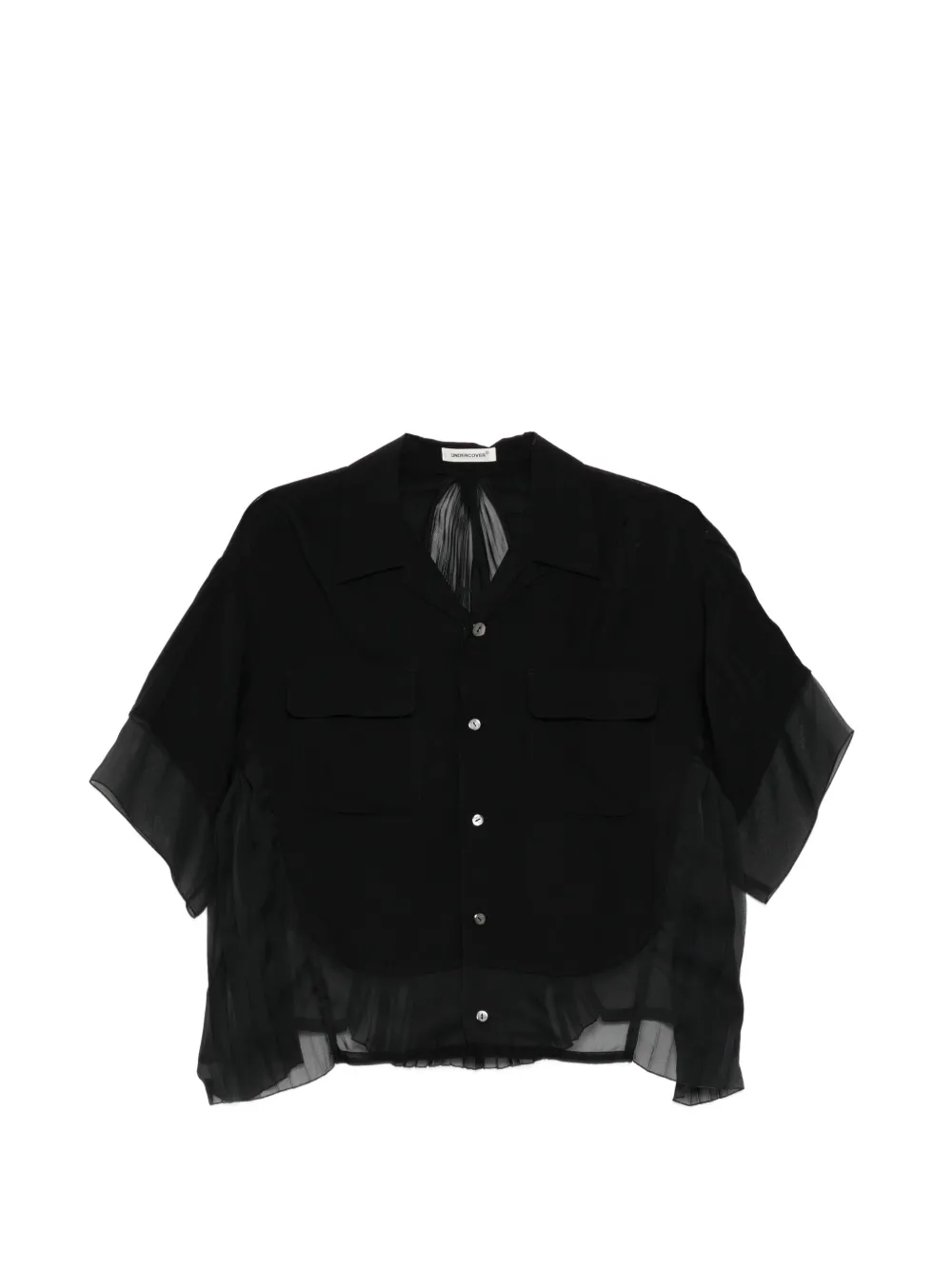 Undercover pleated shirt - Nero