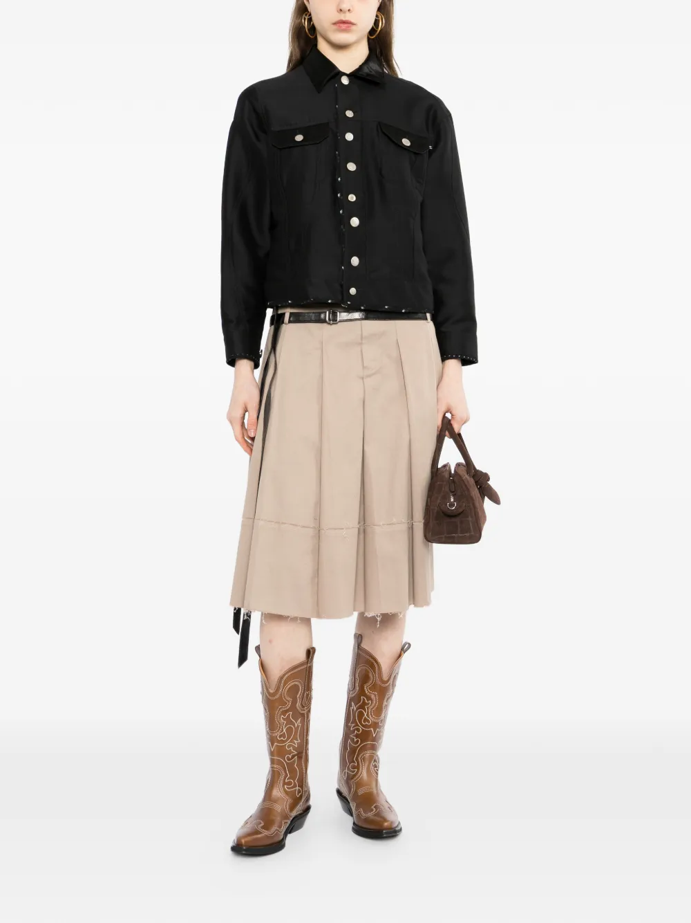 Undercover Jack met print Zwart
