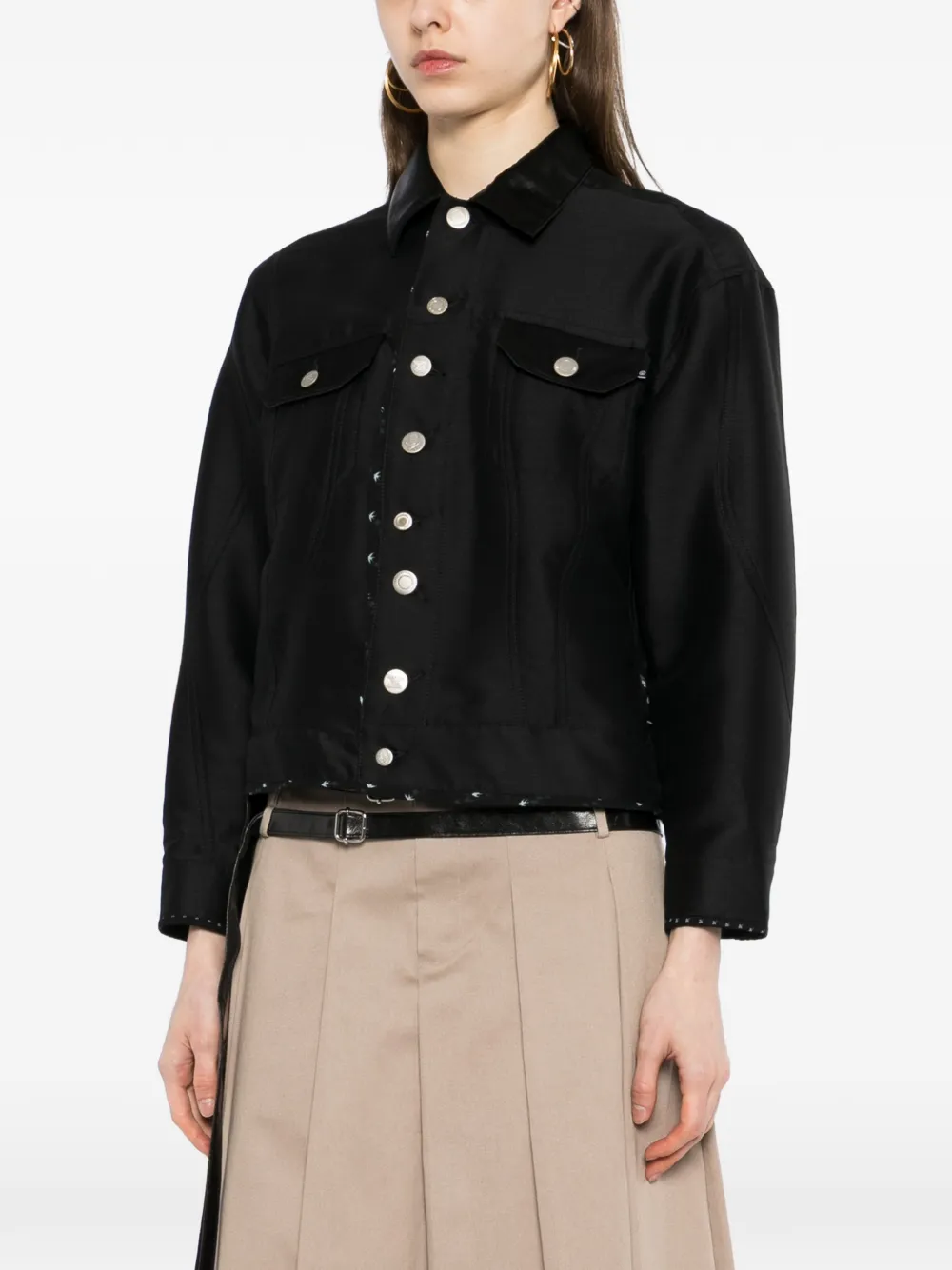 Undercover Jack met print Zwart
