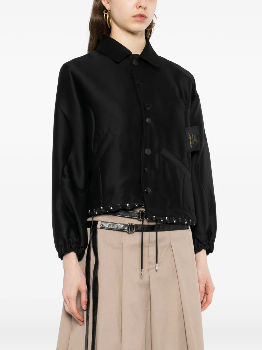 Undercover Jack met print Zwart