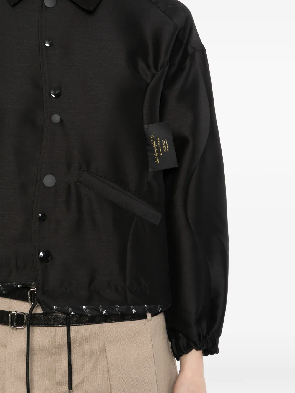 Undercover Jack met print Zwart