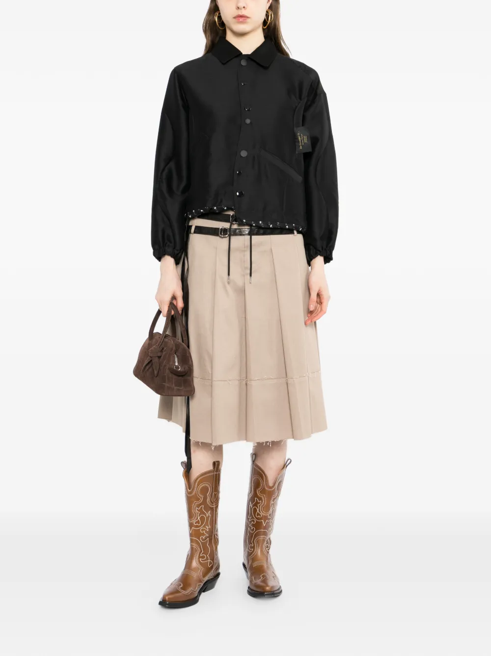 Undercover Jack met print Zwart