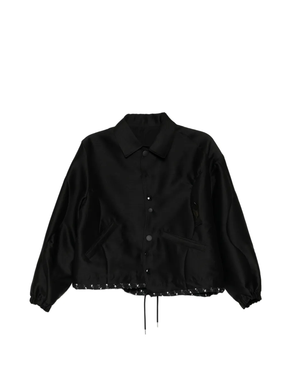 Undercover printed-hem jacket - Nero