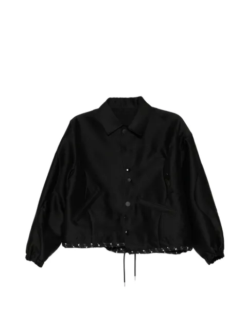 Undercover printed-hem jacket