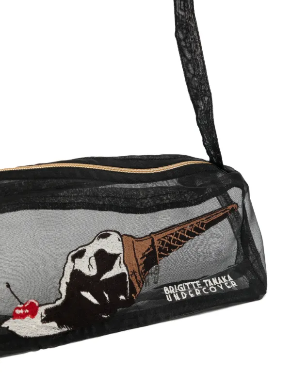 Undercover x Brigitte Tanaka Embroidered Crossbody Bag | Black