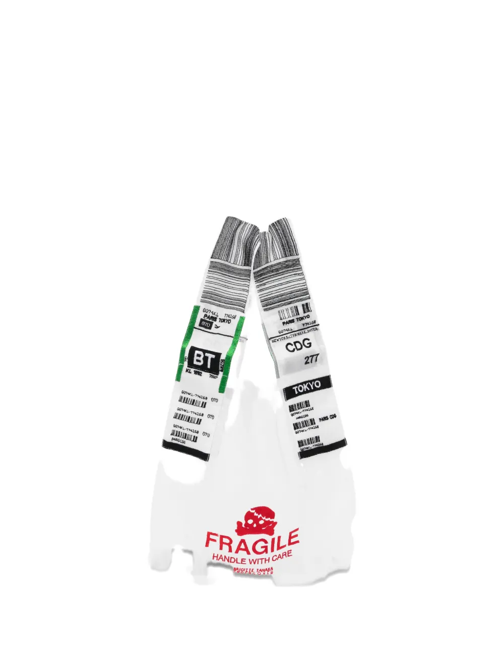 Undercover logo-embroidered graphic-print shoulder bag - Toni neutri