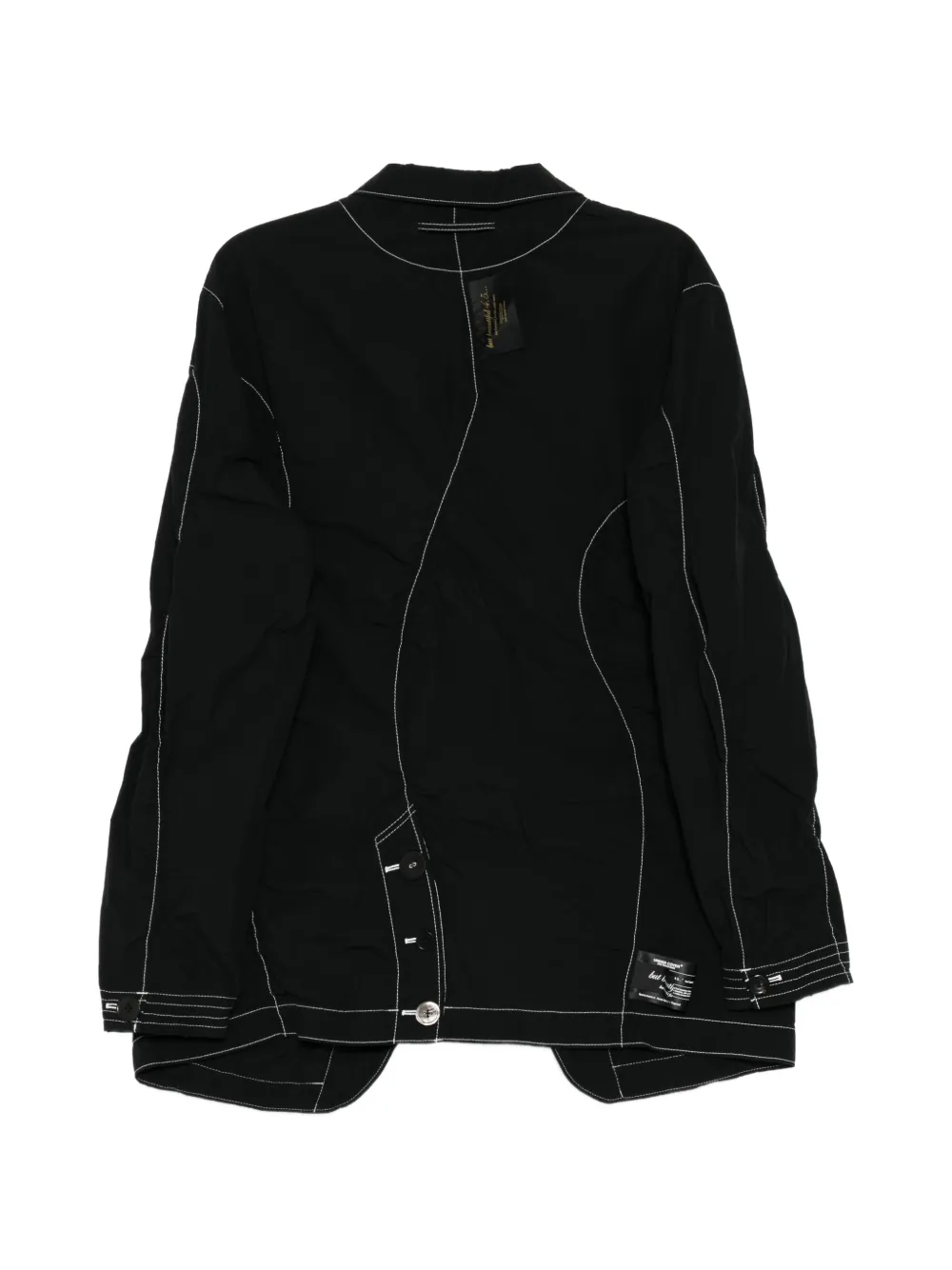 Undercover Blazer met contrasterend stiksel Zwart