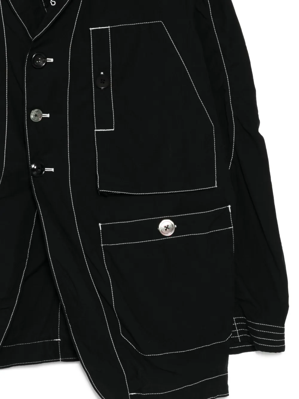 Undercover Blazer met contrasterend stiksel Zwart