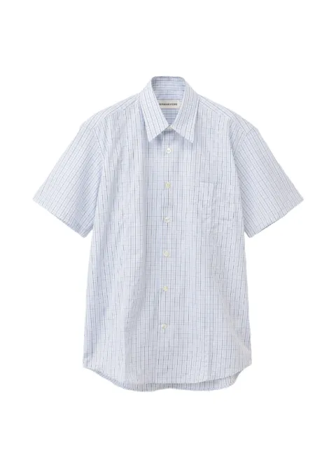 Namacheko check-print short-sleeved shirt