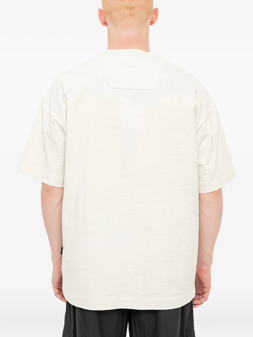 Juun.J T-shirt met geborduurd logo Wit