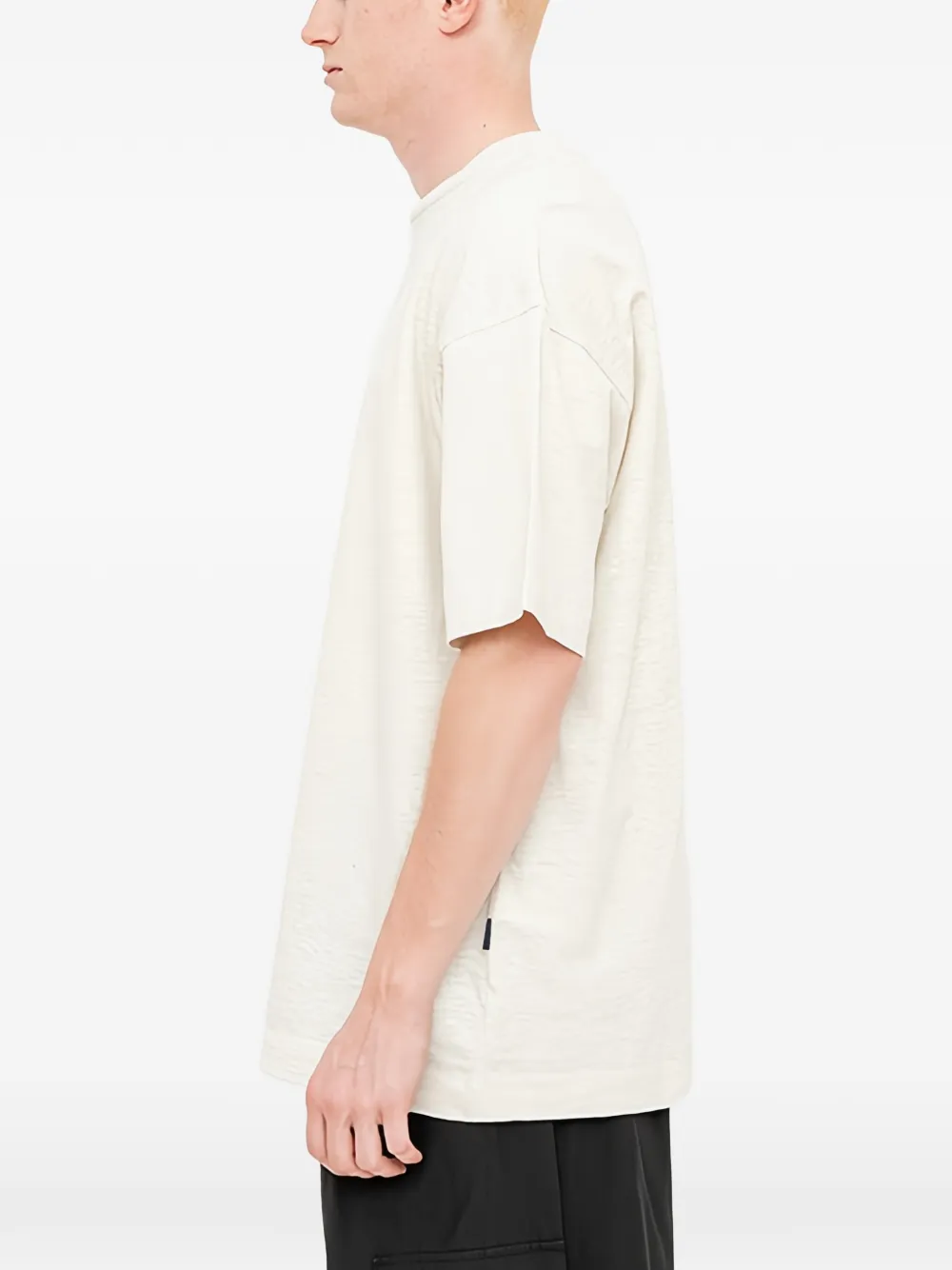 Juun.J T-shirt met geborduurd logo Wit