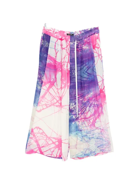 Nude:Masahiko Maruyama abstract-print wide-leg trousers