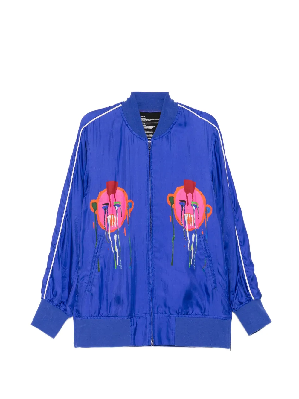 Nude:Masahiko Maruyama graphic-print bomber jacket - Blu