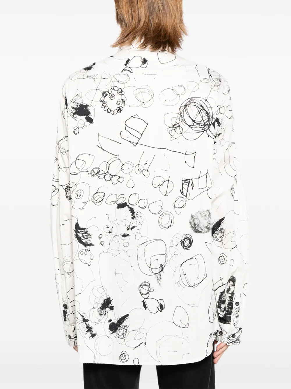 Nude:Masahiko Maruyama Sweater met print Wit