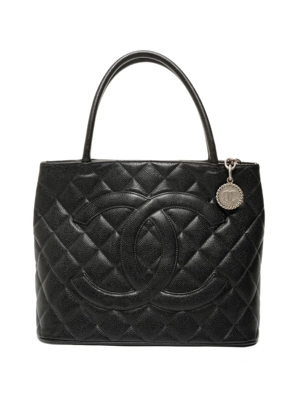 CHANEL Pre-Owned 2000-2001 Medallion quilted tote bag - Nero