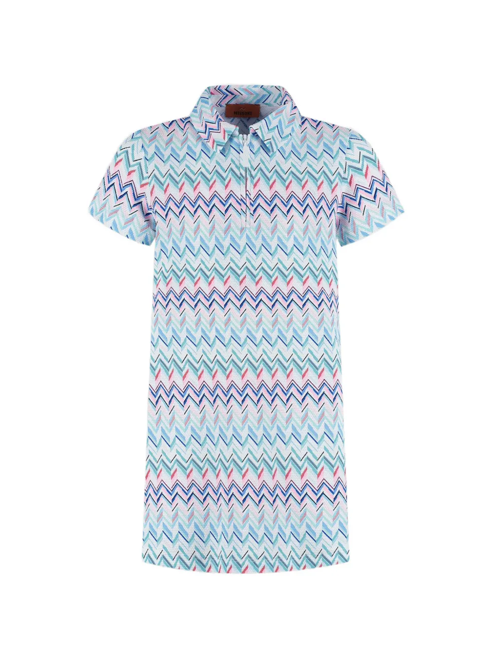 Missoni Kids zigzag-print dress - Blu