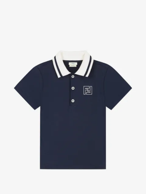Fendi Kids logo-detail polo shirt