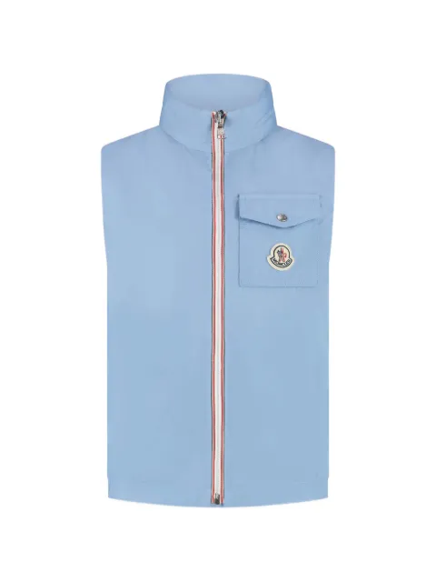 Moncler Enfant Sacide logo-patch zip-up gilet