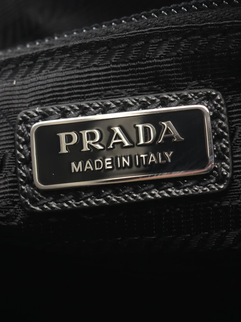 Prada Pre-owned 2013-2026 Tessuto Clutch Bag in Black, view 2