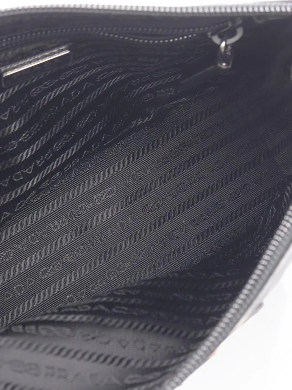 Prada Pre-owned 2013-2026 Tessuto Clutch Bag in Black, view 4