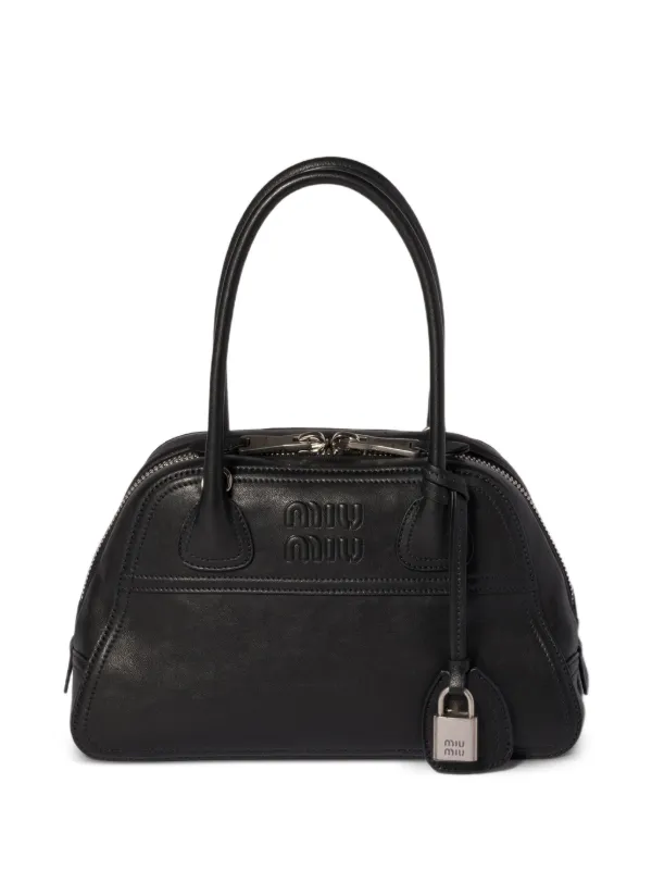 Miu Miu Vivant nappa-leather Bag | Black | FARFETCH