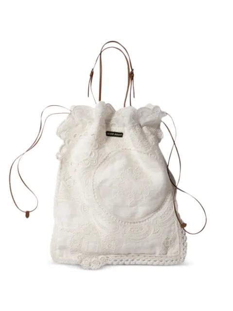 Miu Miu sac cabas en dentelle 