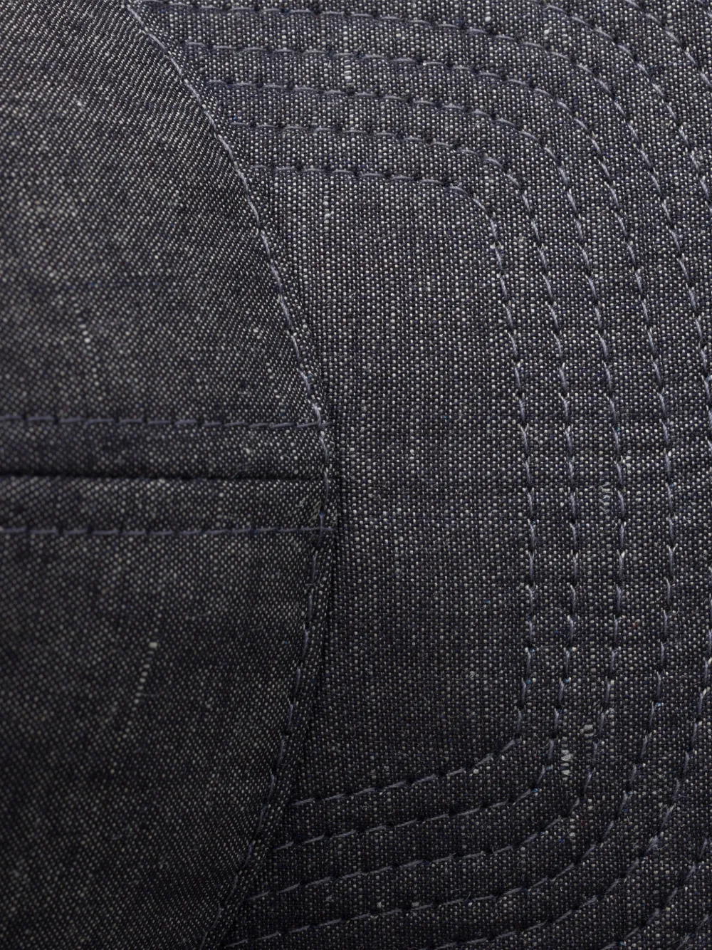Prada Dark Grey Logo Baseball Hat In Blue