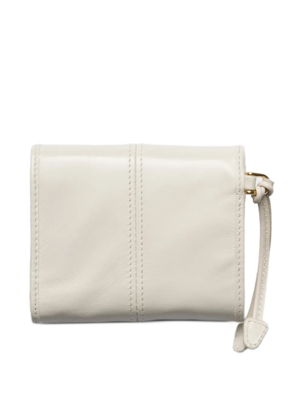 Prada Leren portemonnee Beige
