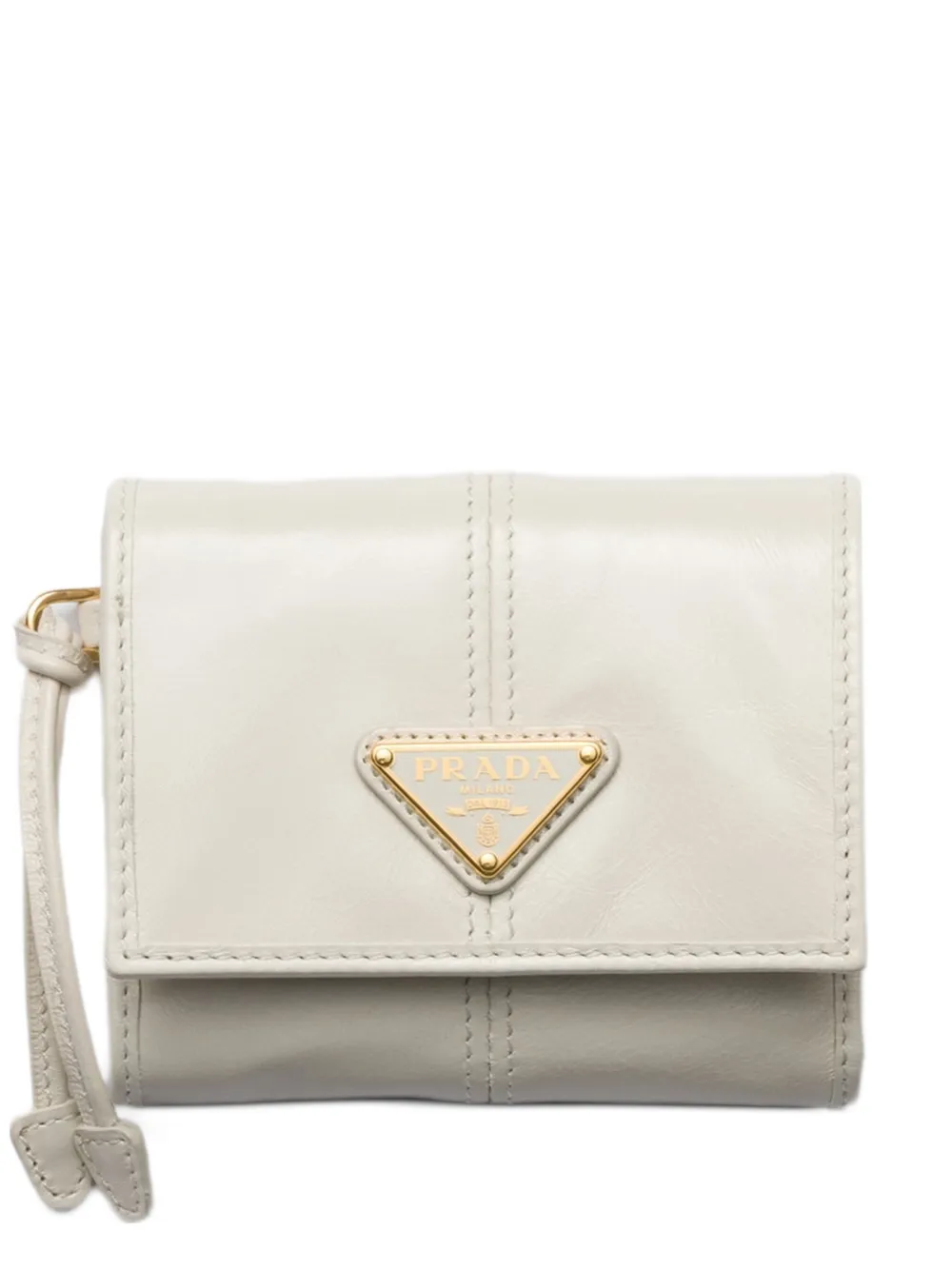 Prada small leather wallet - Toni neutri