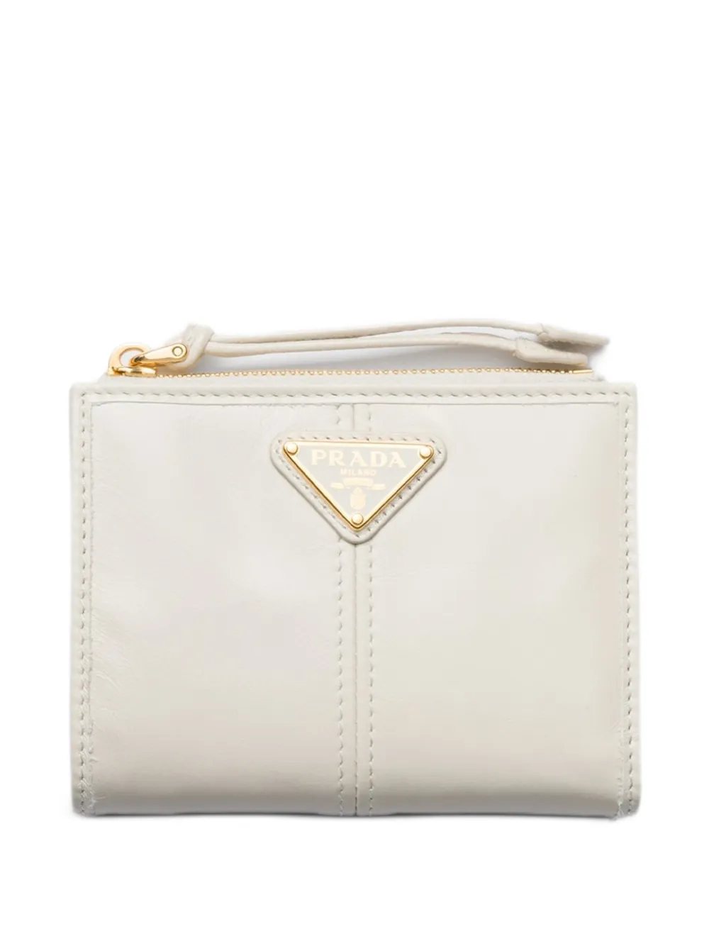 Prada Small Leather Wallet In Pink