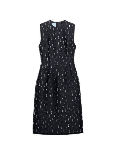 Prada Vestido com bordado