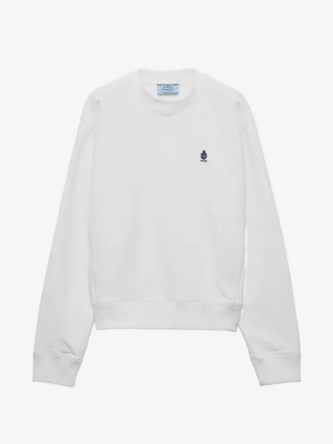 Prada crew-neck cotton sweatshirt