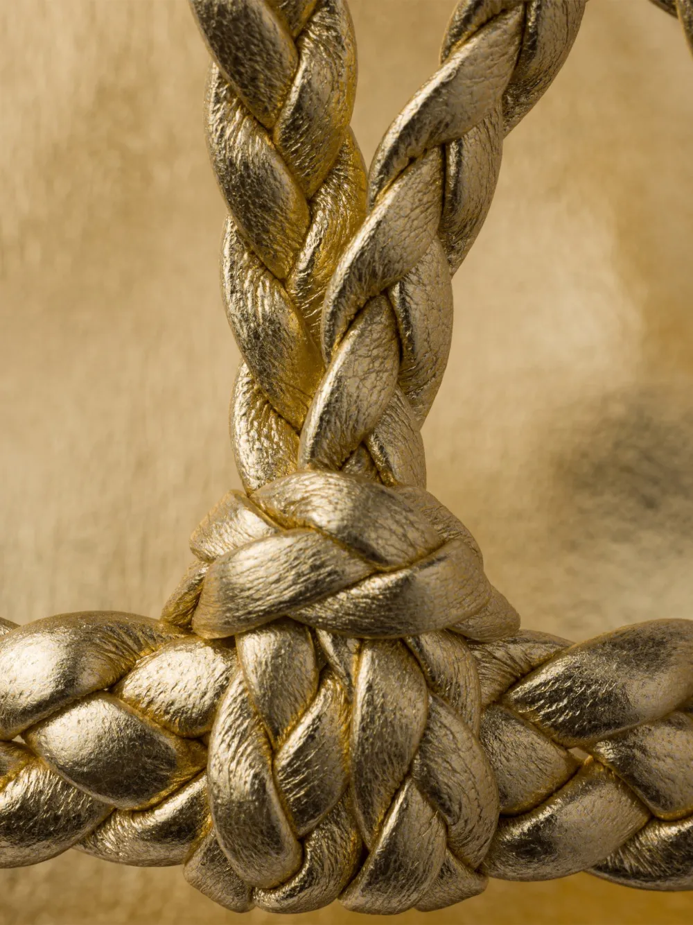 Prada flat mordoré nappa leather sandals Goud