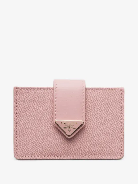 Prada tarjetero de piel Saffiano suave