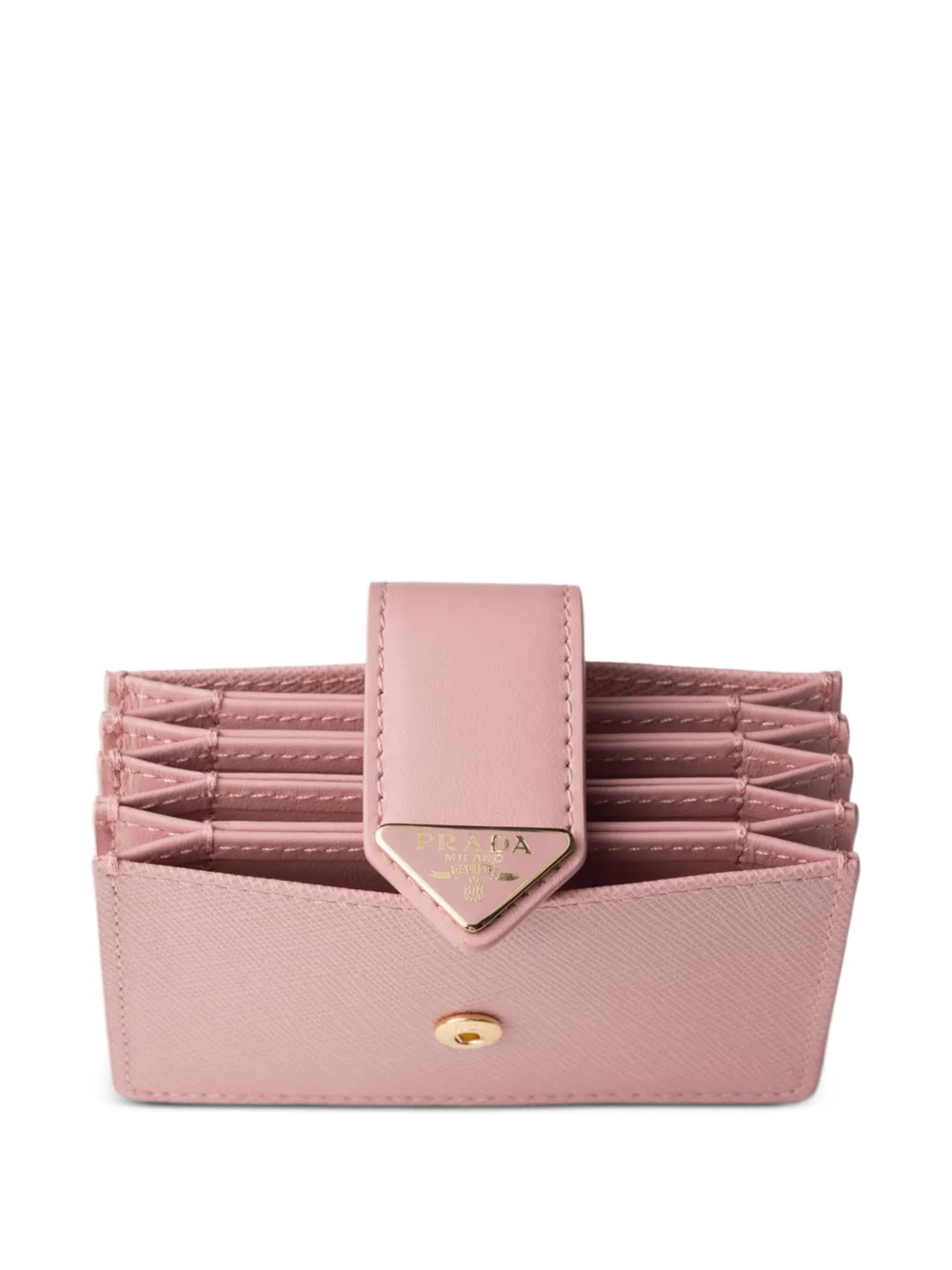 Prada Saffiano leren pasjeshouder Roze