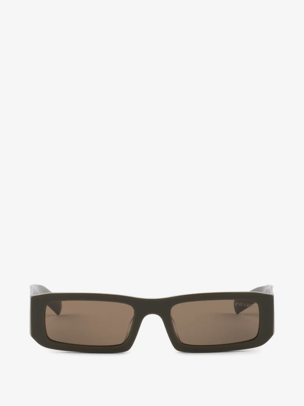Prada Eyewear Óculos de sol com logo triangular | Verde | Image 1