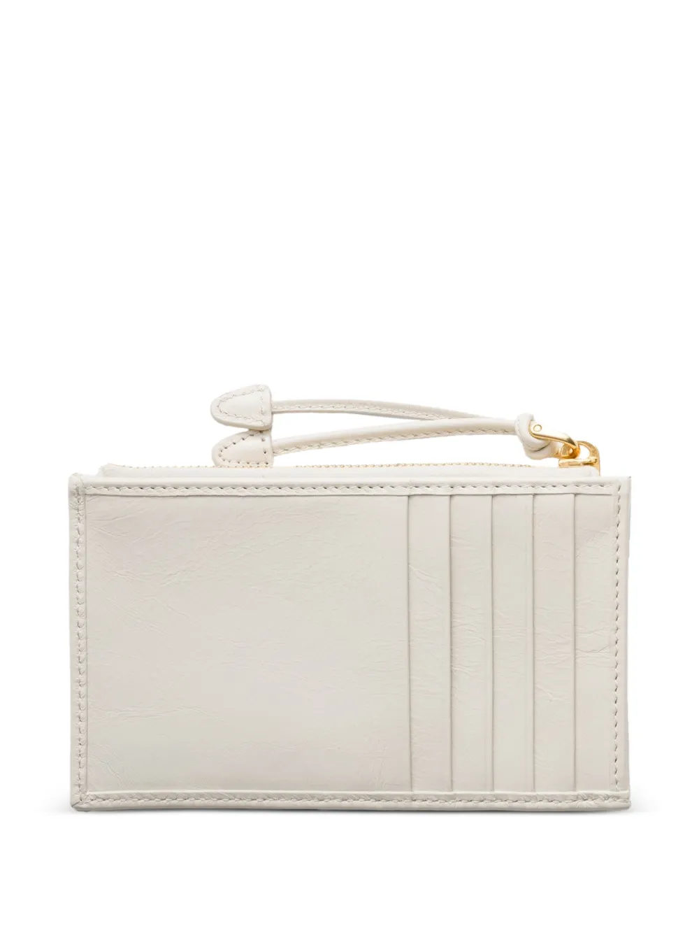  Prada Tarjetero Con Cremallera - Blanco 