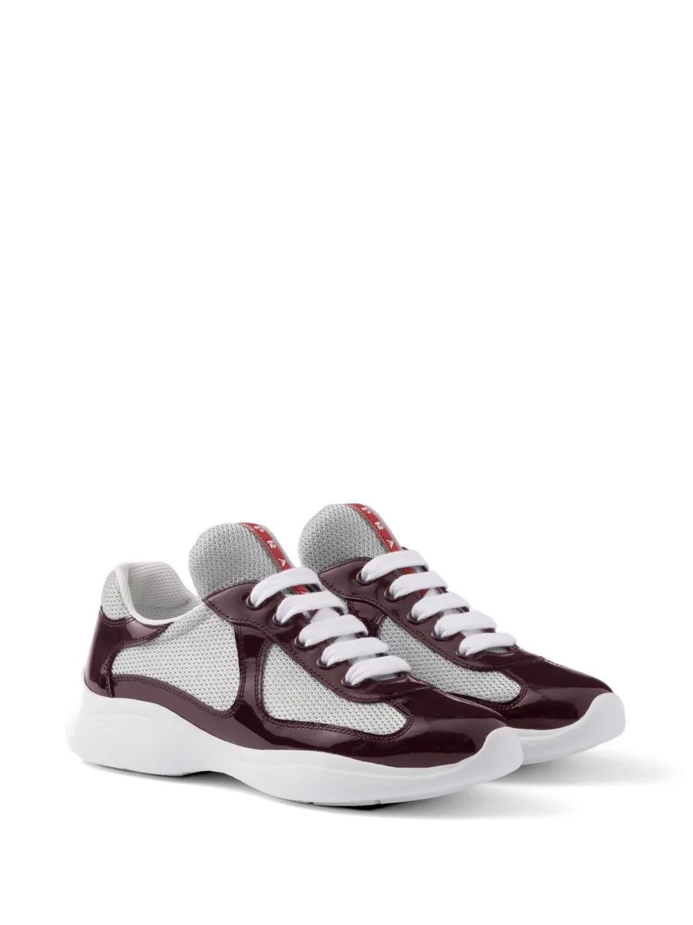 Prada America's Cup sneakers van fietsstof Grijs