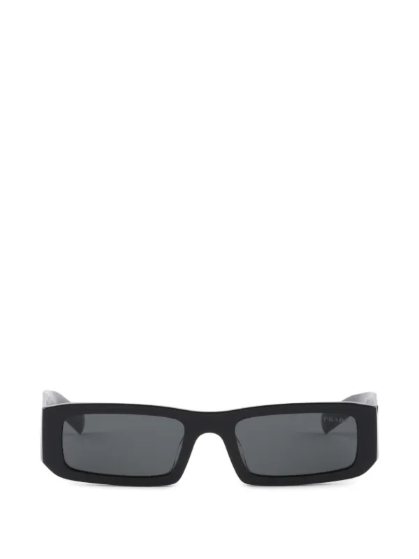 PRADA サングラス ブラック トライアングルロゴ Prada Eyewear トライアングルロゴ サングラス | ブラック | FARFETCH JP