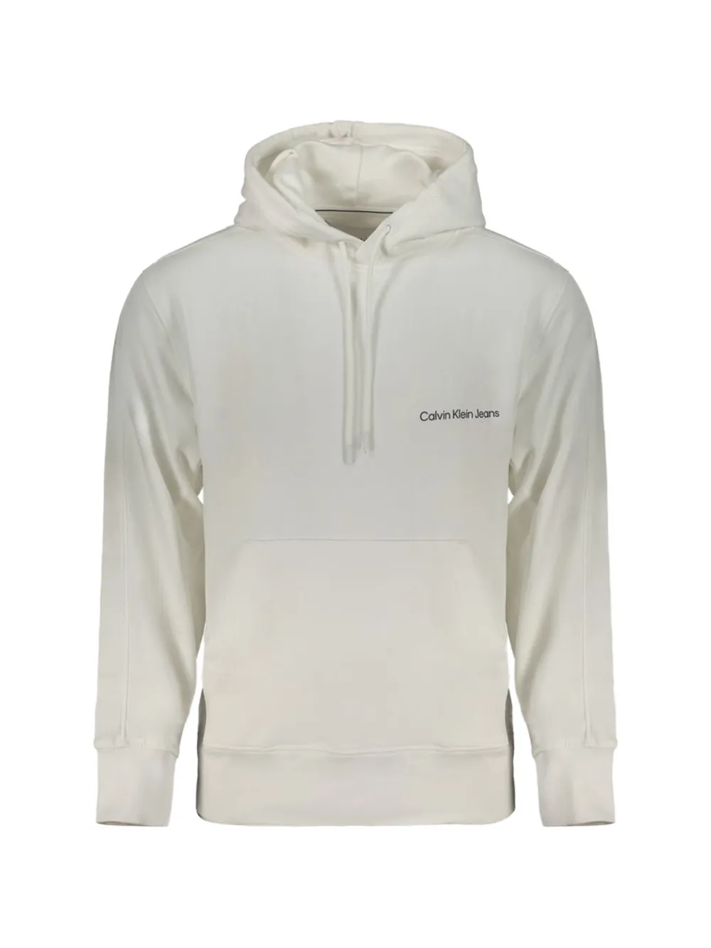 Calvin Klein 로고 프린트 코튼 후디 | 뉴트럴 | Image 1