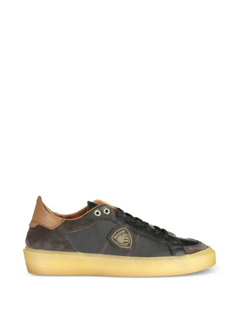 Blauer logo-patch panelled sneakers
