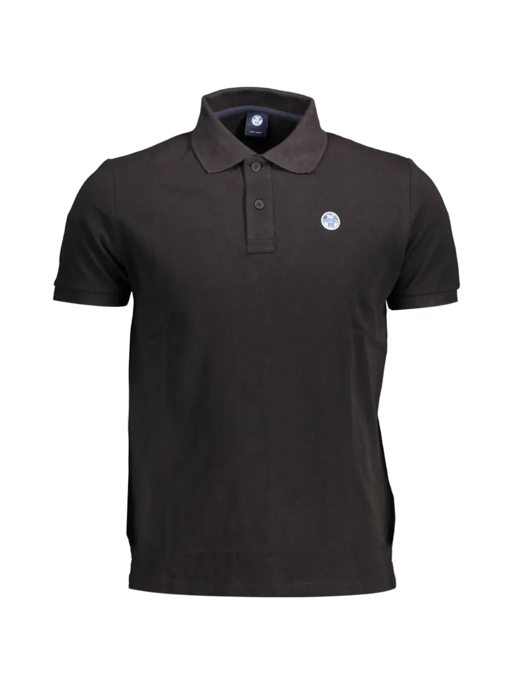 North Sails logo-patch polo shirt - Schwarz