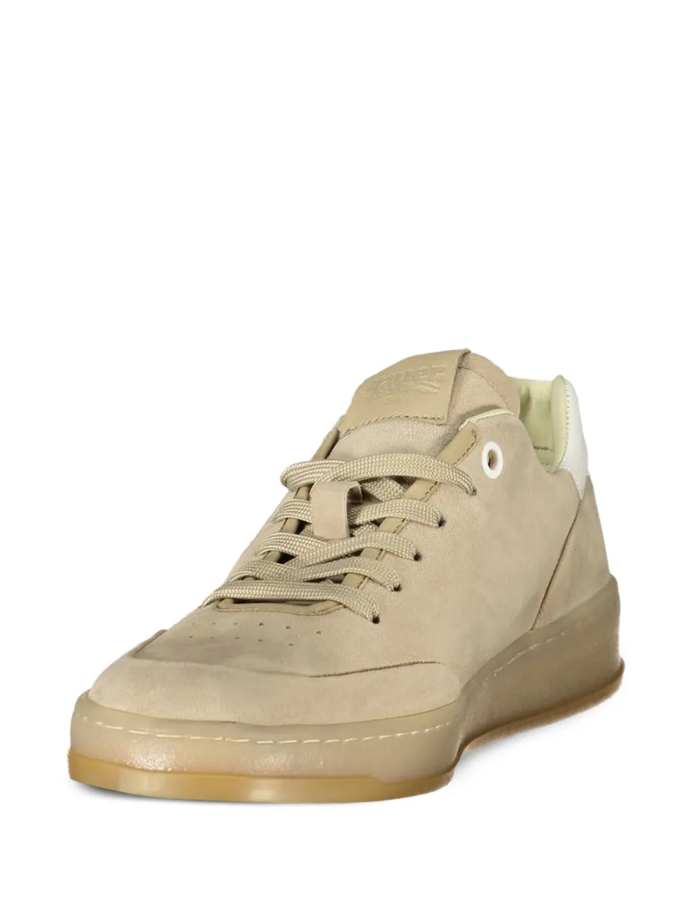 Blauer suede sneakers Beige