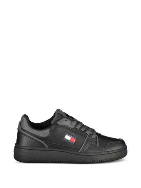 Tommy Jeans Heritage logo-badge leather sneakers