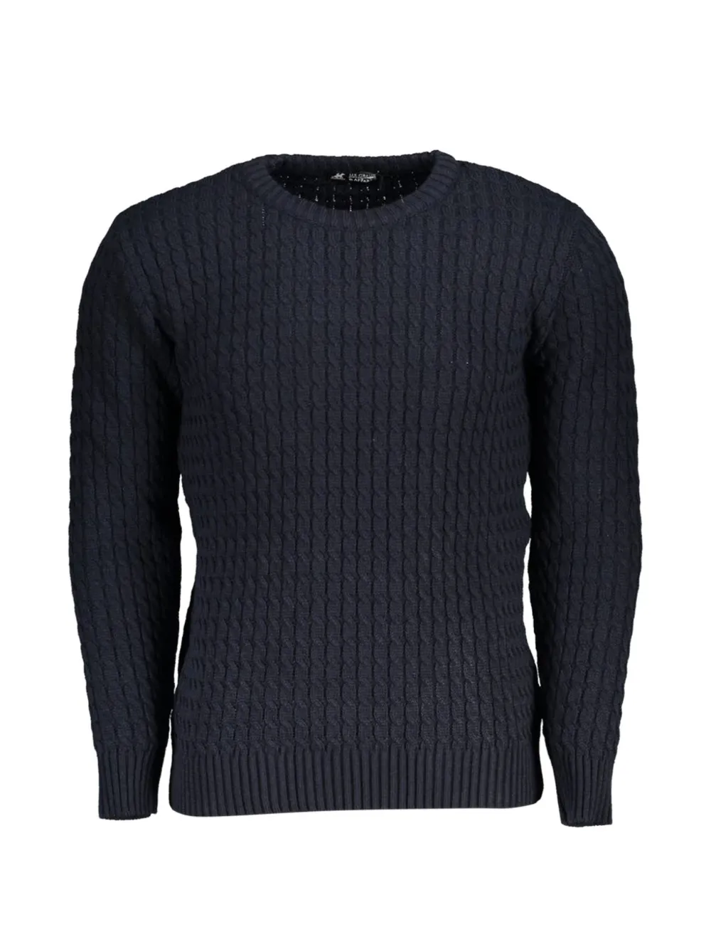 U.S. Grand cable-knit elbow-patch jumper - Blau