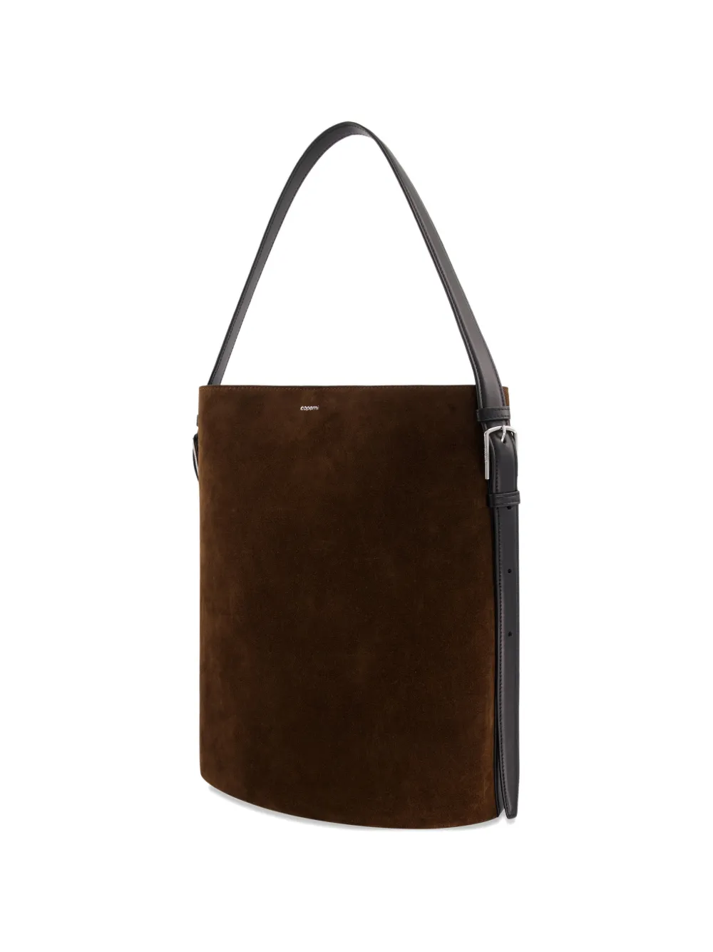 Coperni Ergonomische suède shopper Bruin