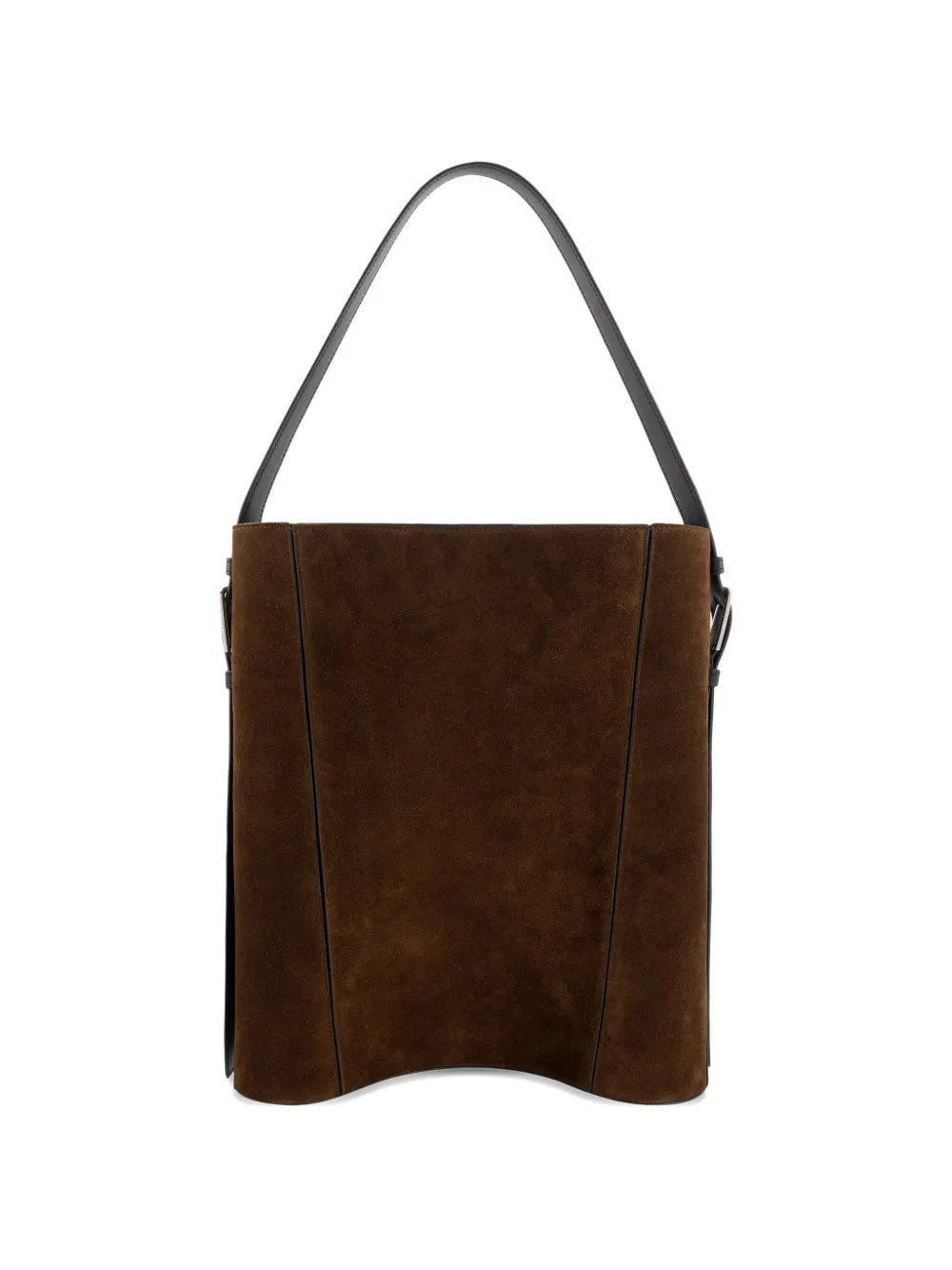 Coperni Ergonomische suède shopper Bruin